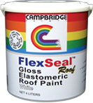 Flexseal roof gloss elastomeric roof paint